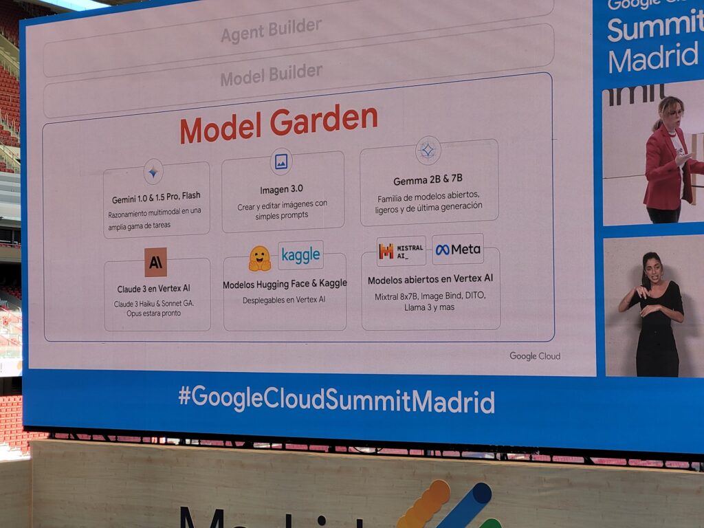 Model Garden de Google Cloud es una biblioteca de modelos de aprendizaje automático (ML) pre-entrenados y personalizados que te ayuda a poner en marcha tus proyectos de ML de forma rápida y sencilla